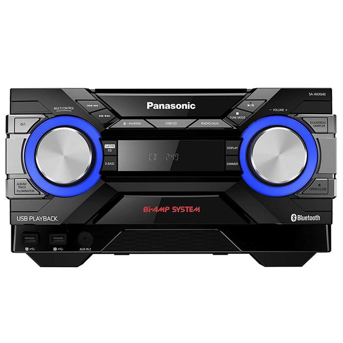 Panasonic SC-AKX640K | Chaîne Stéréo CD - Bluetooth - AIRQUAKE BASS - Bi-Amp - DJ Jukebox - Éclairage LED multicolore-SONXPLUS.com